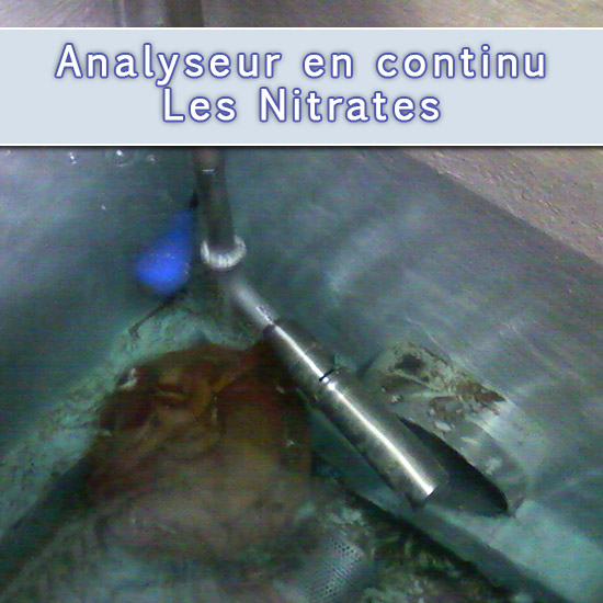 Analyse en continu des nitrates dans de l'eau